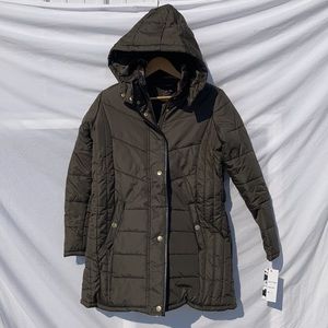 Kc collections Puffer Hoodie Trench Down Like warmness